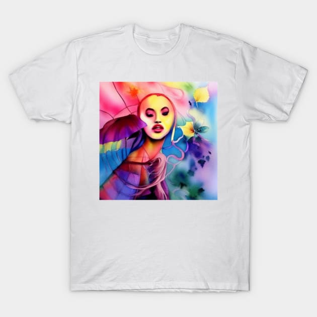 Watecolor girl T-Shirt by ArtKsenia